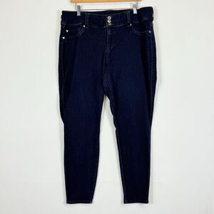 Torrid Dark Wash Three Button Slim Skinny Stretch Denim Jeans Women's 20 Regular